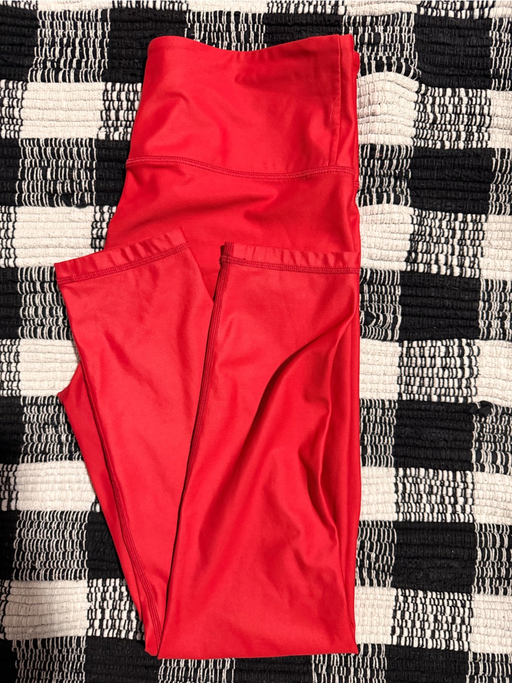 High-Rise Red Active Leggings